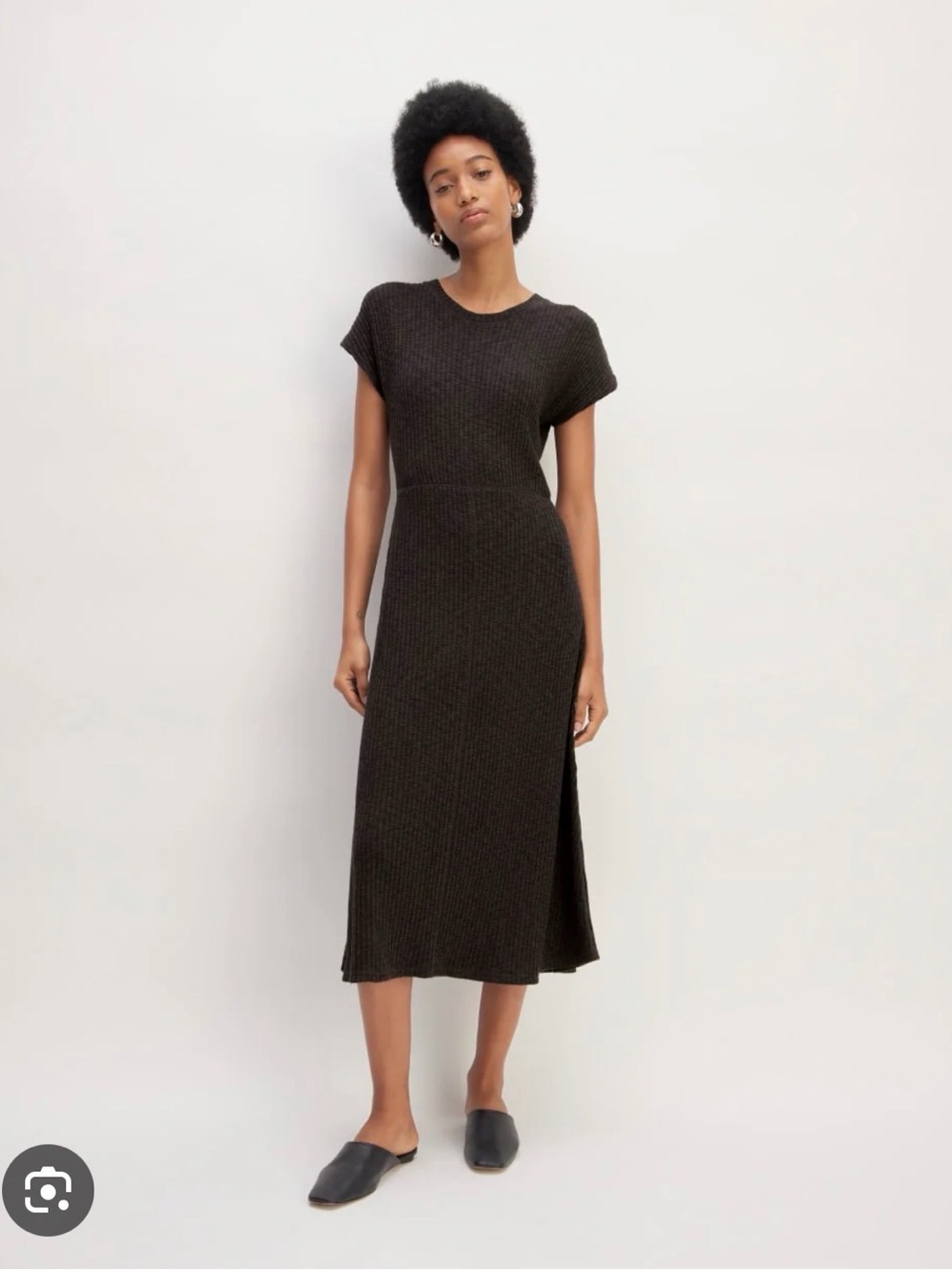 Everlane Black Midi Dress